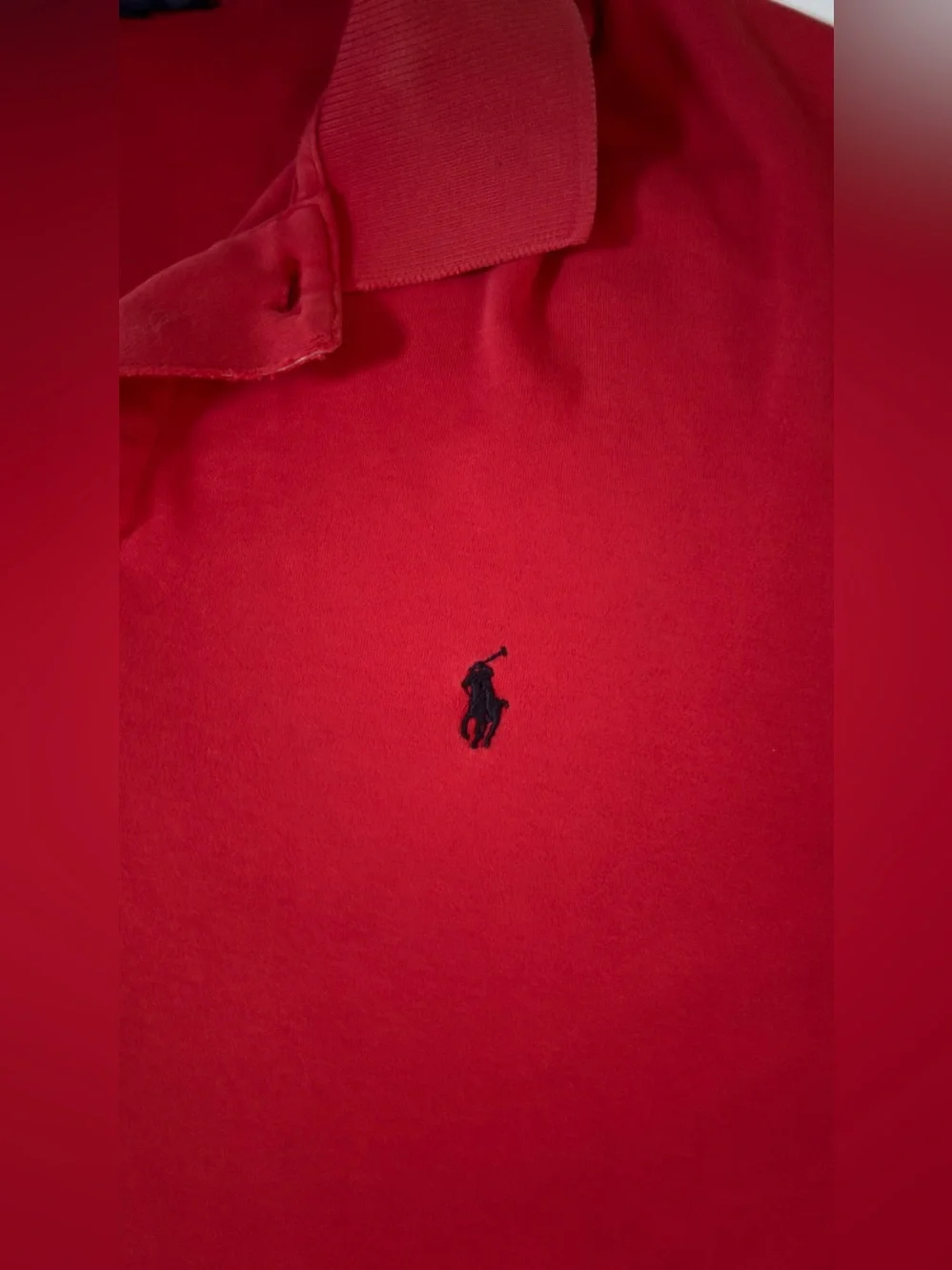 Polo Ralph Lauren Red Cotton Polo Shirt Made in USA